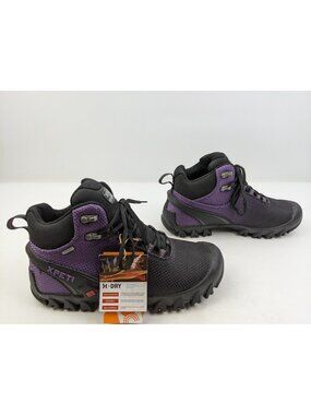 Xpeti Terra Mid Purple Hiking Boots Womens Size 9.5 NWT New Waterproof Sticky